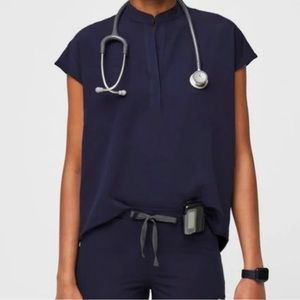 Figs Rafaela Oversized Scrub Top - Navy S